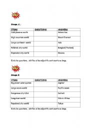 English Worksheet: geography quizz