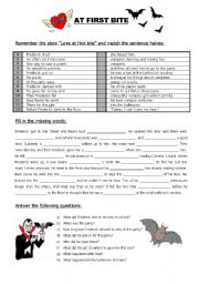 English Worksheet: Love at first bite