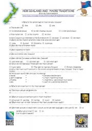 English Worksheet: new Zealand