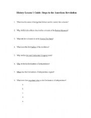 English Worksheet: Access American History: The First Americans