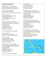 English Worksheet: Kokomo (lyrics)