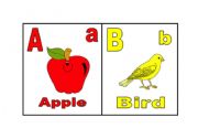 Alphabet. Flash card