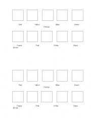 English worksheet: Colors