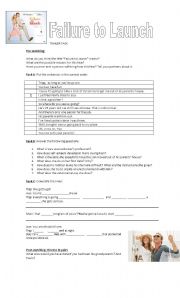 English Worksheet: Trailer task - Failure to Launch