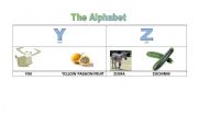 English worksheet: The alphabet - last part