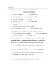 English Worksheet: Connectors (but, and, so, and because)
