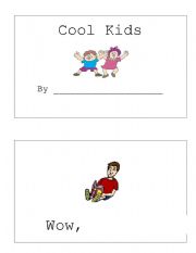English Worksheet: He/She High Frequency Word Book: Cool Kids