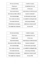 English Worksheet: second conditional
