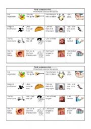 English Worksheet: Human Bingo