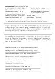 English worksheet: Questions with WHO and WHAT