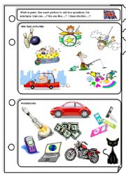 English Worksheet: Pair work