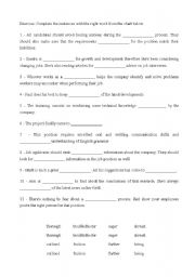 English Worksheet: Business English - Vocabulary