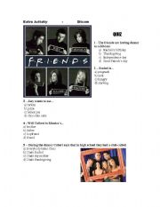 English Worksheet: Friends tv serie activity