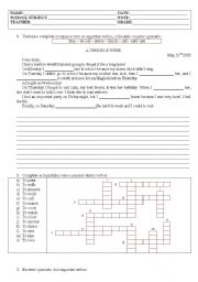 English Worksheet: Simple past