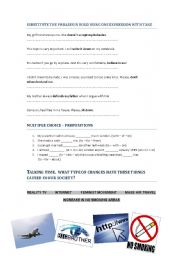 English Worksheet: ADVANCED LESSON - EXPRESSIONS - DEBATE - PREPOSITIONS