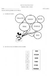 English worksheet: test look at the back!