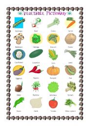 English Worksheet: Vegetables