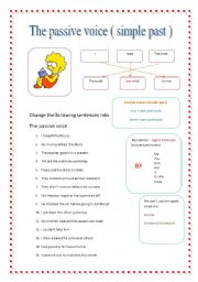 passive voice: simple past