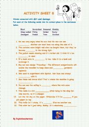 English Worksheet: Different activities