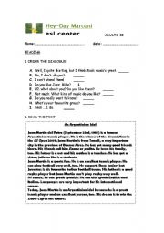 English Worksheet: READING COMPREHENSION AND WRITING FOR ADULTS/ 4 PAGES