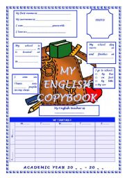 English Worksheet: Copybook cover