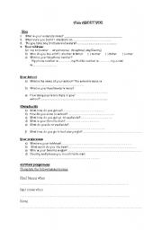 English Worksheet: Say who you are 