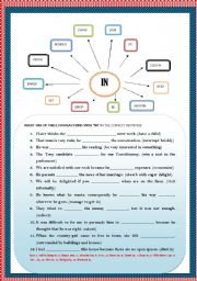 English Worksheet: PHRASAL WITH 