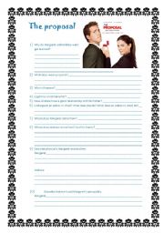 English Worksheet: The proposal 