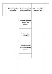 English Worksheet: Question dice