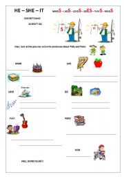 English Worksheet: Present Simple - 3rd person singular