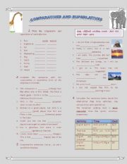 English Worksheet: COMPARATIVES AND SUPERLATIVES 