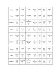 English Worksheet: Past Continuous Tense a Fun Board Game