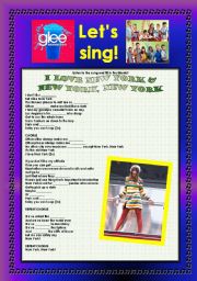 English Worksheet: > Glee Series: Season 2! > Songs For Class! S02E22 ***** SEASON FINALE ***** *.* Three Songs *.* Fully Editable With Key! *.* Part 1/3