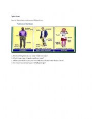 English worksheet: Clothing and Style