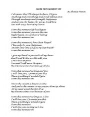 English Worksheet: From This Moment