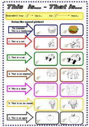 English Worksheet: This and that
