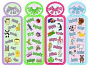 English Worksheet: ANIMAL BOOKMARKS