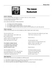 English Worksheet: The Reason 