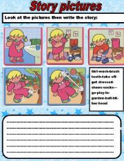 English Worksheet: story pictures