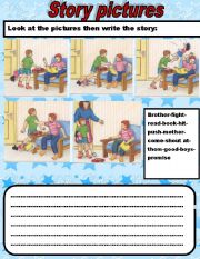 English Worksheet: story pictures