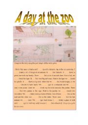 English Worksheet: Complete the story ( Past simple) Regular and Irregular verbs