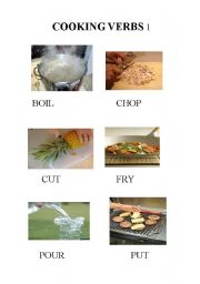 COOKING VERBS part1 -food  / recipes / imperatives