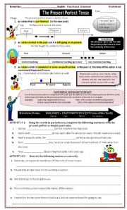  The Present Perfect Tense   (The Perfect Tenses 1/3)