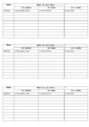 English Worksheet: Survey on Clothes