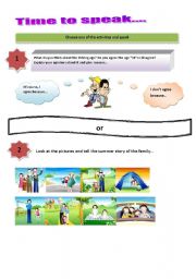 English worksheet: speaking