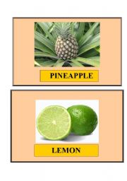 FRUIT FLASH-CARD SET 4