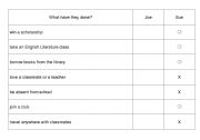 English Worksheet: Info gap; Joe and Sue