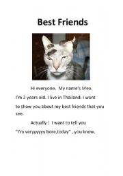 English Worksheet: Best friends