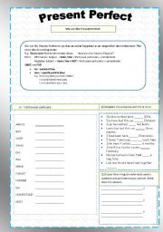 English Worksheet: PRESENT PERFECT