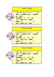 English Worksheet: Present Simple_Spelling Rules